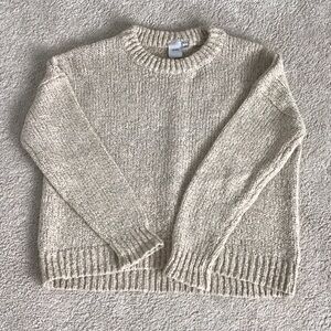 ICHI Cream Crewneck Sweater